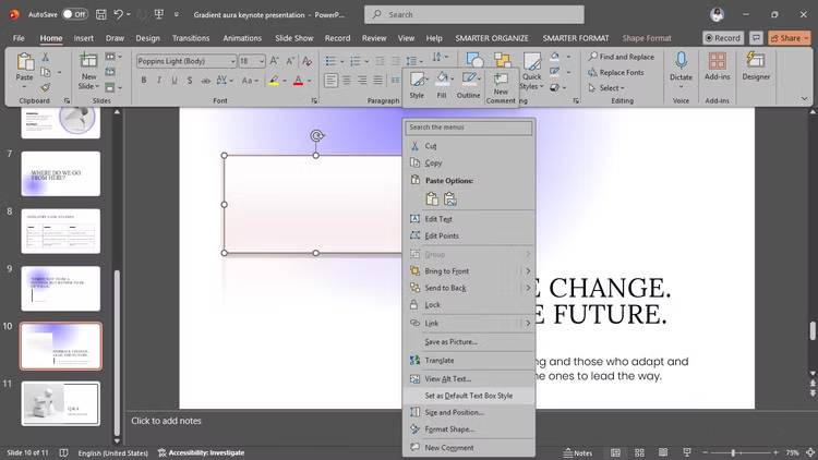 This is the most common mistake that makes most presentations look unprofessional! Picture 5