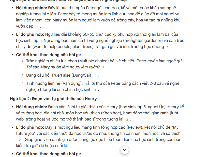 This prompt template creates test questions for various subjects. Picture 2