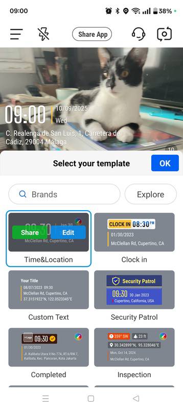 Timemark - Time-stamped photo app Picture 1