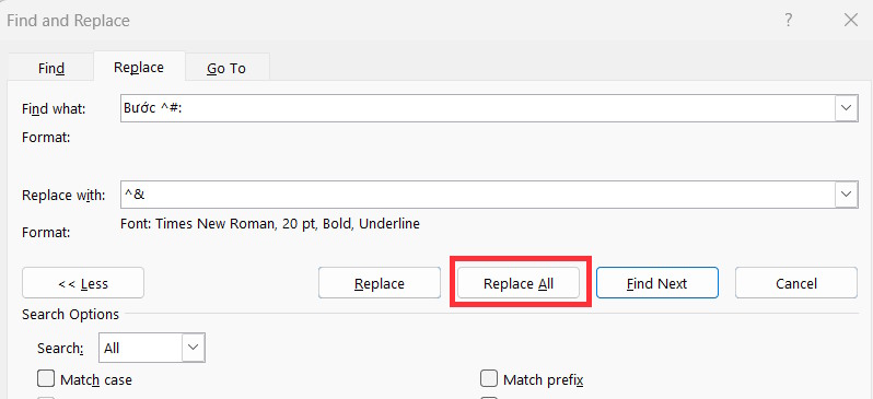 Tips for quickly bolding headings in Word Picture 4