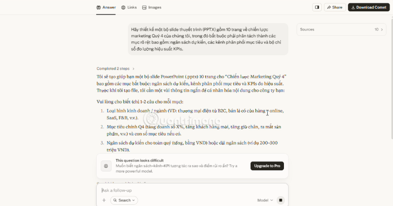 images 2 of Tips for creating professional documents, slides, and spreadsheets in Perplexity