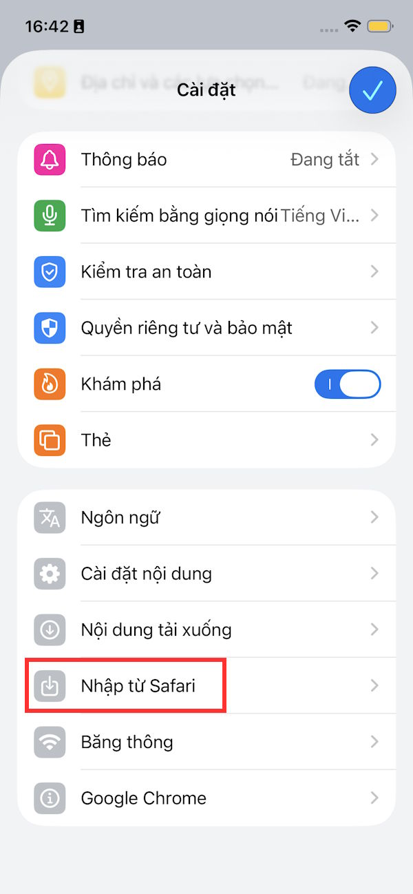 Tips for importing passwords and bookmarks from Safari to Chrome extremely quickly. Picture 3