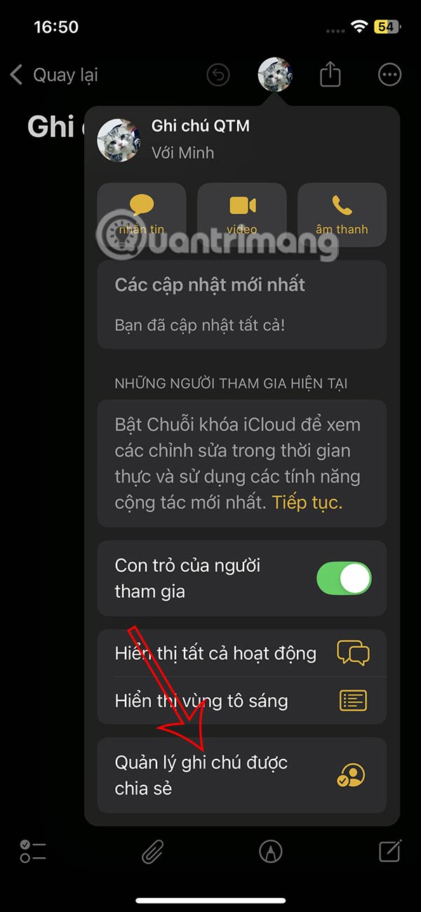 Tips for sending secret messages on iPhone via Notes Picture 9
