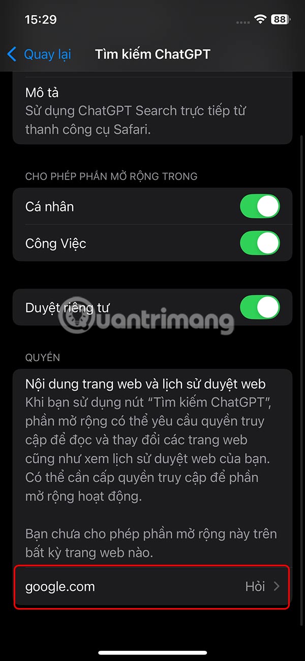 Tips to set ChatGPT as default search on iPhone Picture 8