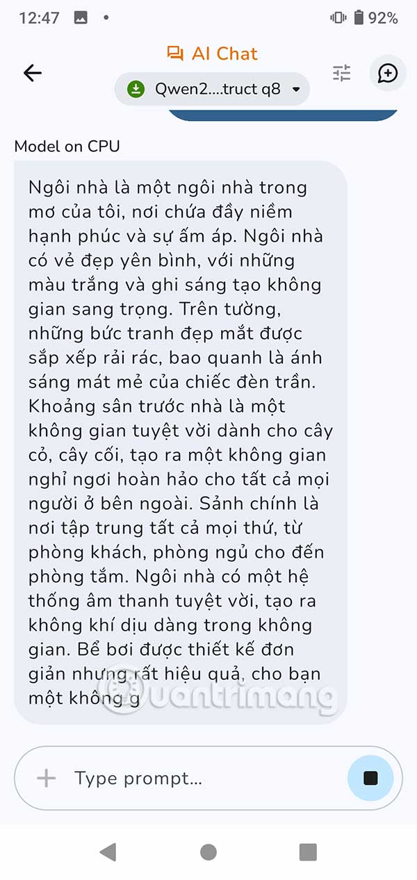 Tips for using AI chatbot without internet connection Picture 10