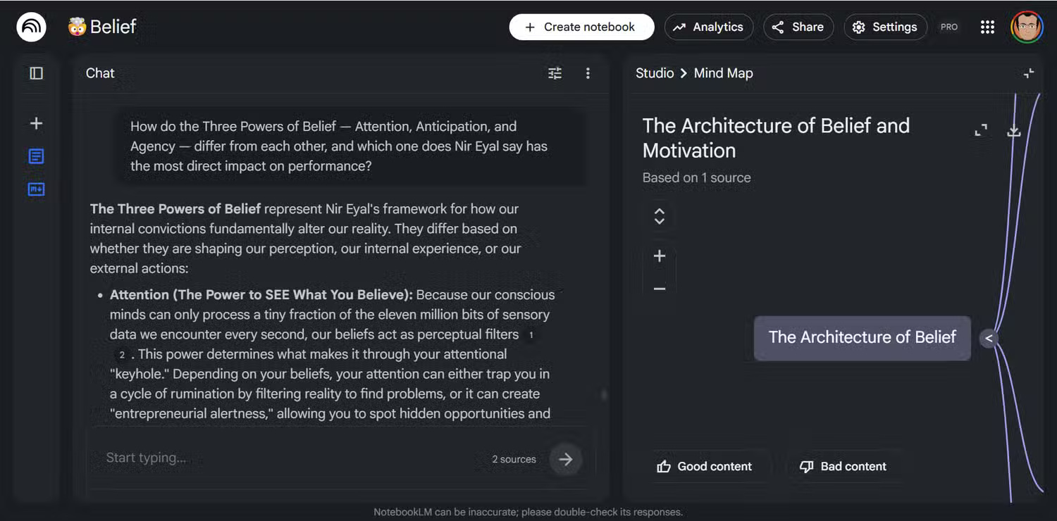 Tips for using NotebookLM's mind mapping tool. Picture 6
