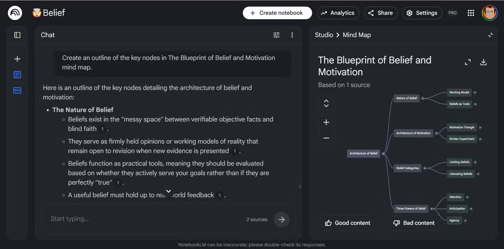 Tips for using NotebookLM's mind mapping tool. Picture 7