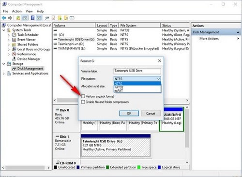 Tips to fix USB not formatting error very quickly! Picture 7