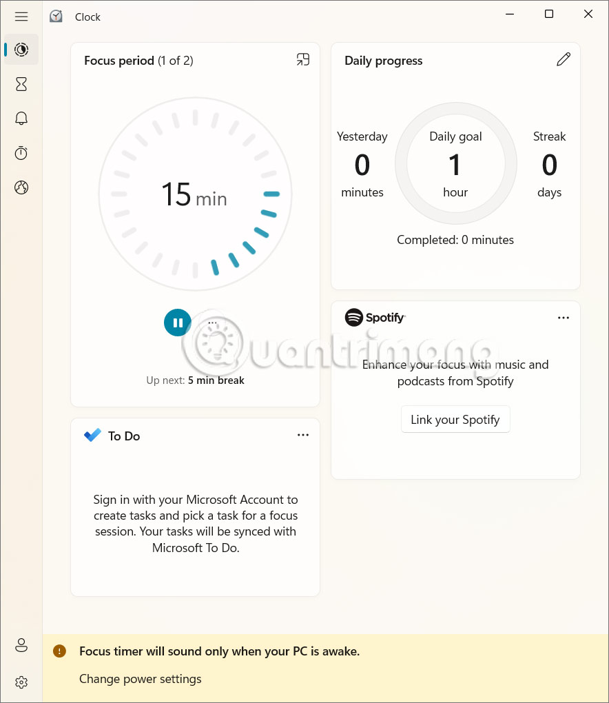 Tips to focus more on work with Focus Sessions Windows 11 Picture 5