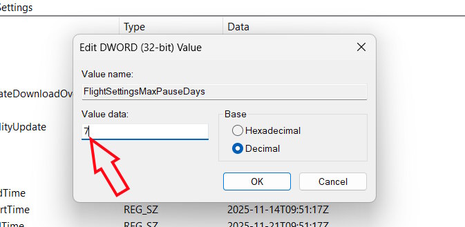 Tips to increase the number of days to pause updates in Windows 11 Picture 4