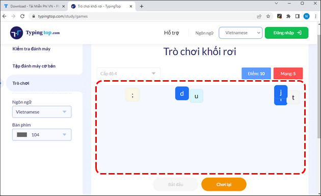 Picture 5 of Top 10 typing practice games for children, helping them type faster with all ten fingers.