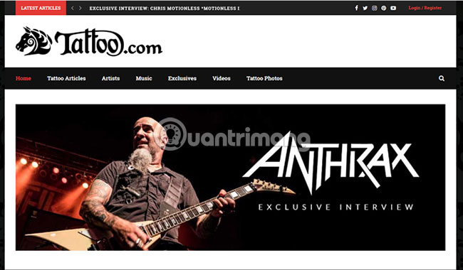 Picture 11 of Top 15 websites with many beautiful tattoo designs.