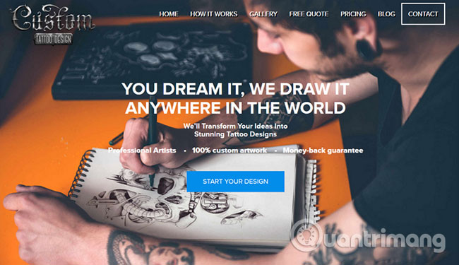 Picture 15 of Top 15 websites with many beautiful tattoo designs.