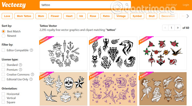 Picture 18 of Top 15 websites with many beautiful tattoo designs.