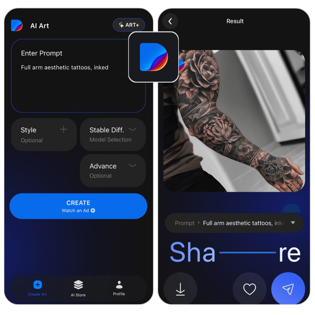 Picture 8 of Top 15 websites with many beautiful tattoo designs.