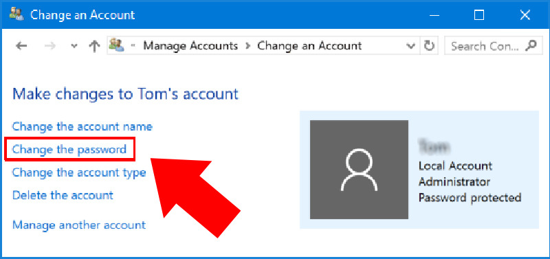 Top 3 simple ways to change computer password on Windows Picture 11