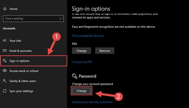 Top 3 simple ways to change computer password on Windows Picture 8