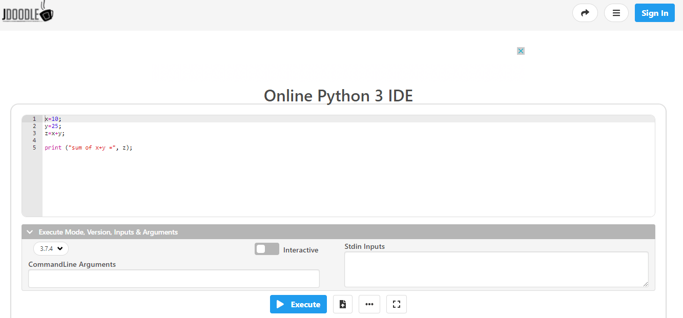 TOP 6 websites that support online Python programming compilation Picture 5
