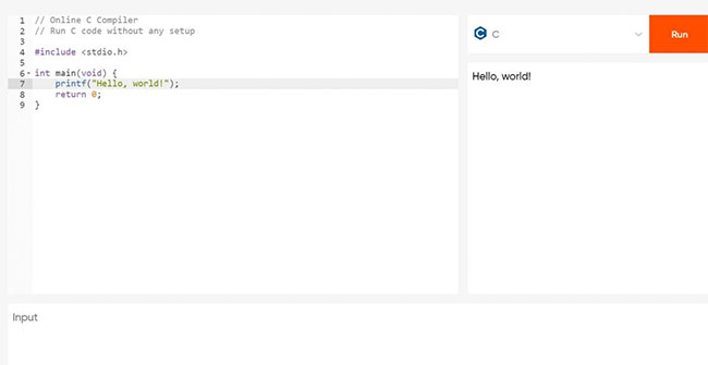 TOP 9 websites that support online C/C++ programming compilation Picture 3