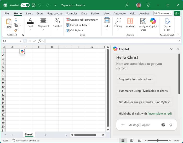 images 1 of Top AI tools for Microsoft Excel to help analyze data, create formulas and charts.