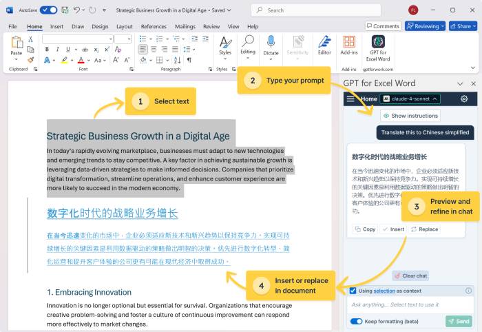 images 3 of TOP AI tools that best support Microsoft Word