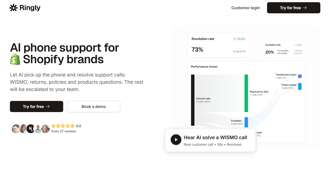 Top AI Voice Agents for E-commerce Picture 1