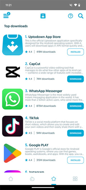 images 7 of Top alternatives to the Google Play Store for downloading Android apps.