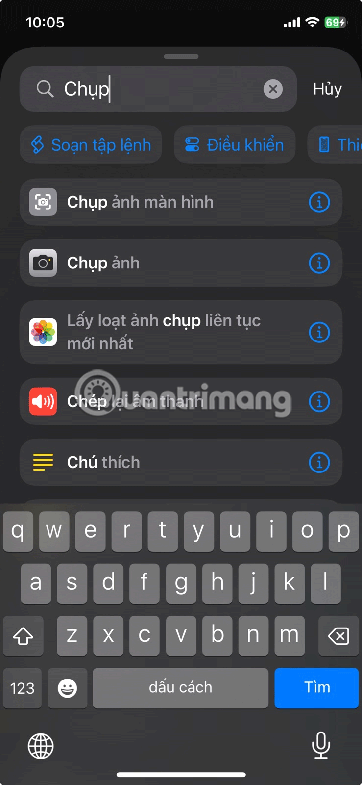 Trick to take screenshots using iPhone's Action button Picture 2