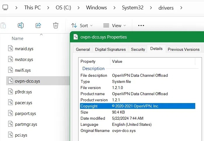 Fix for OpenVPN driver vulnerabilities that cause Windows systems to crash Picture 2