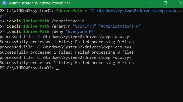 Fix for OpenVPN driver vulnerabilities that cause Windows systems to crash Picture 4