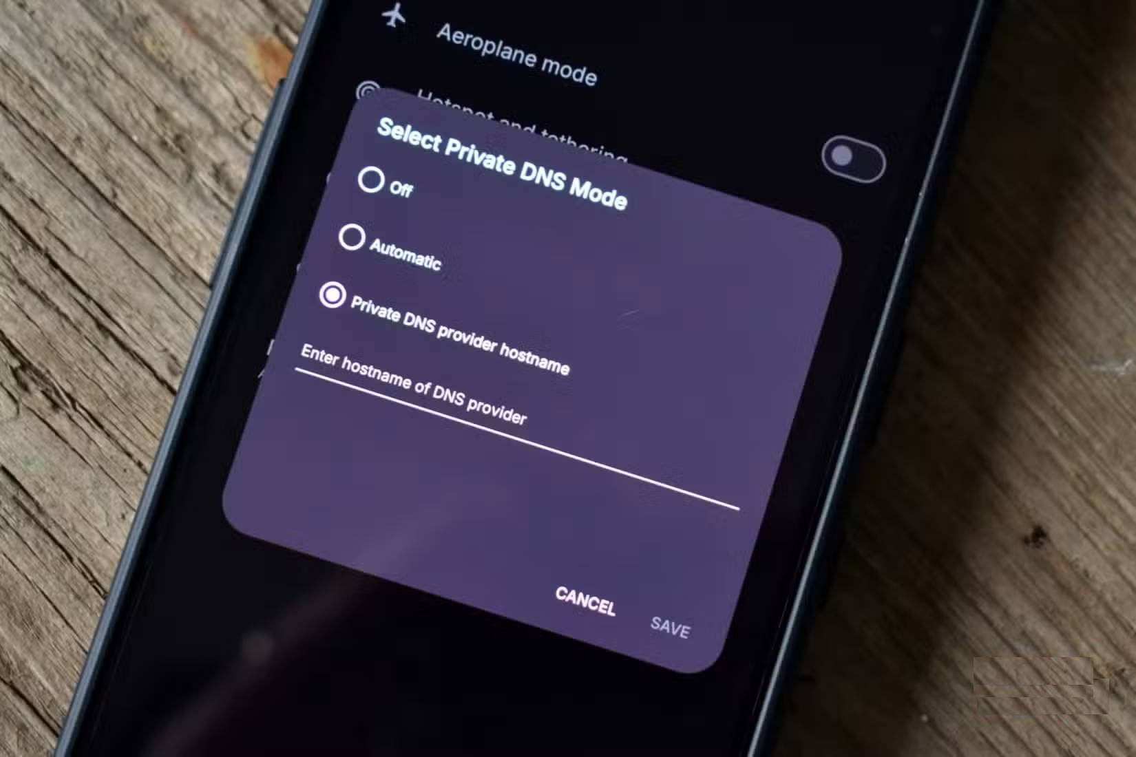 Turn on Private DNS on your phone if you haven't already! Picture 1