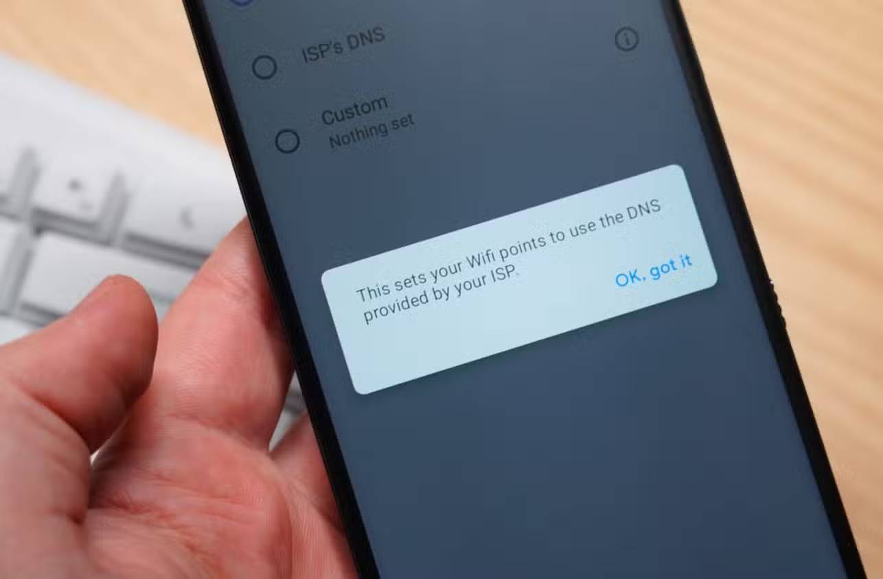 Turn on Private DNS on your phone if you haven't already! Picture 5