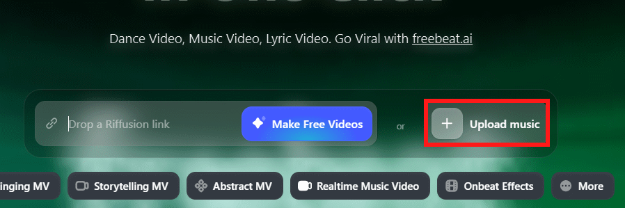 images 1 of Turn your songs into videos automatically with FreeBeat AI.