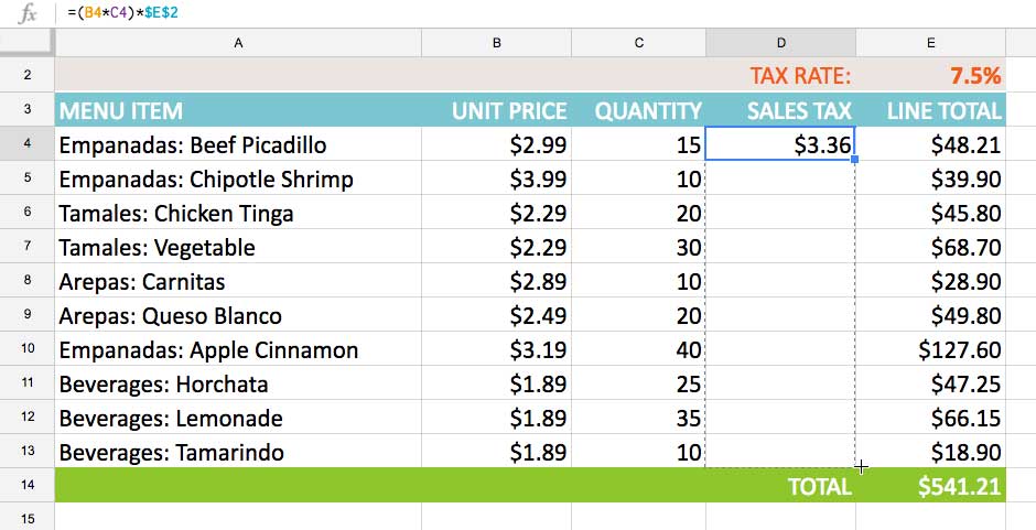 Types of cell references Picture 11