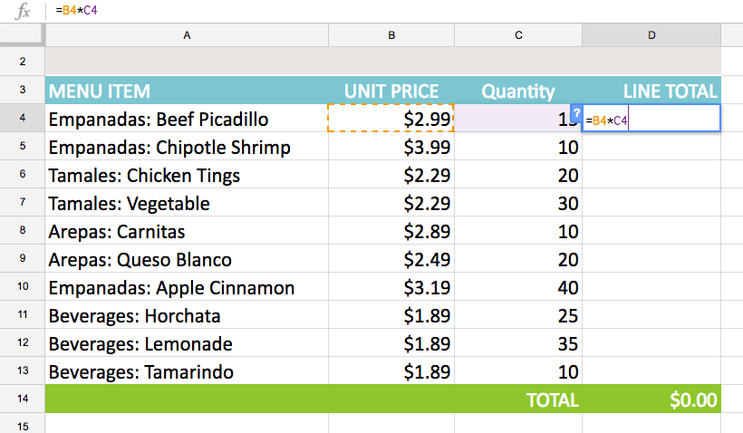 Types of cell references Picture 2