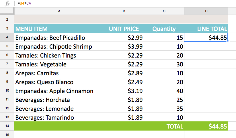 Types of cell references Picture 3