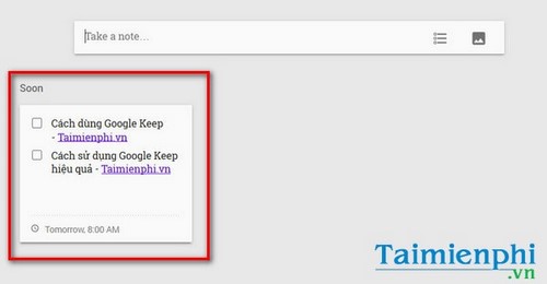 Picture 16 of Use Google Keep to take online notes on your computer or laptop.