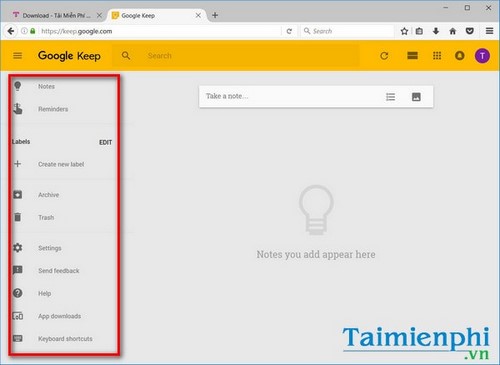 Picture 3 of Use Google Keep to take online notes on your computer or laptop.