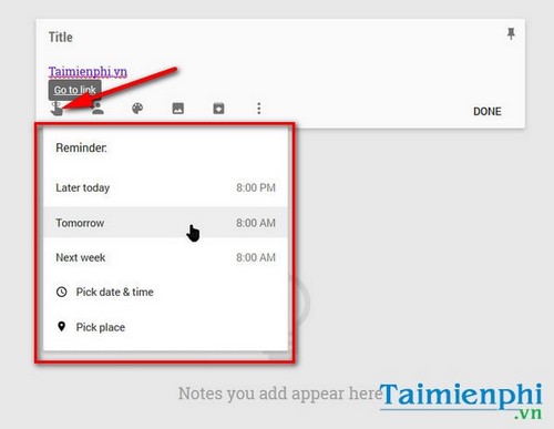 Picture 4 of Use Google Keep to take online notes on your computer or laptop.