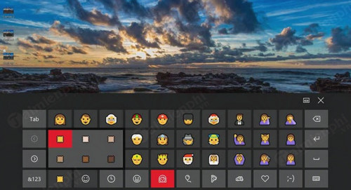 Picture 1 of Use keyboard shortcuts to open emoji icons on Windows 10.