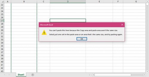 Picture 31 of Using Paste in Excel, use Paste Special to move data in an Excel spreadsheet.