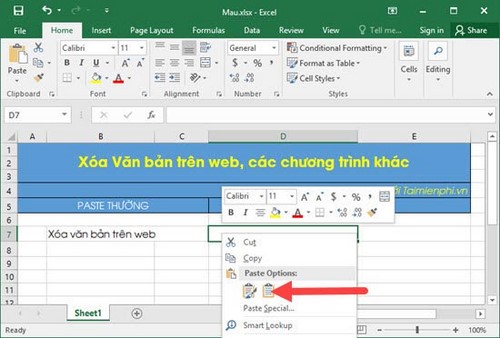 Picture 36 of Using Paste in Excel, use Paste Special to move data in an Excel spreadsheet.