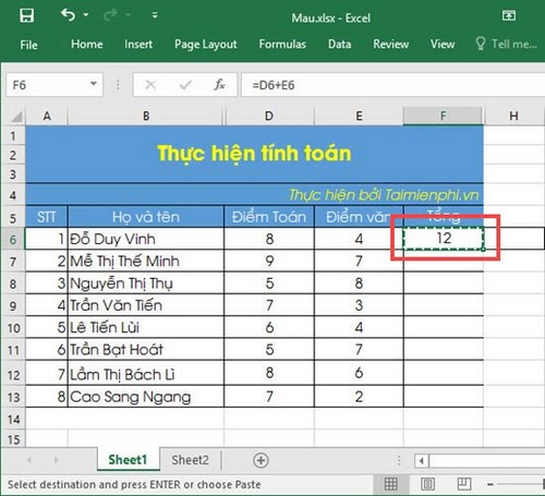 Picture 7 of Using Paste in Excel, use Paste Special to move data in an Excel spreadsheet.