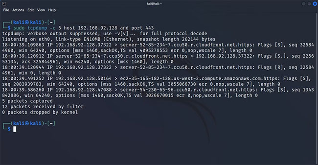 Using tcpdump to analyze traffic Picture 6