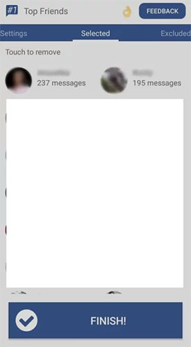 Picture 10 of Facebook message statistics show who sends the most messages on Facebook.