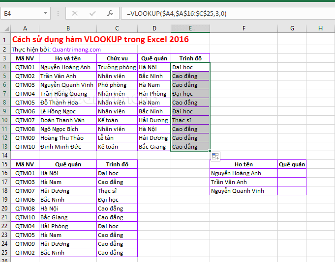 Picture 10 of VLOOKUP function: How to use it and specific examples