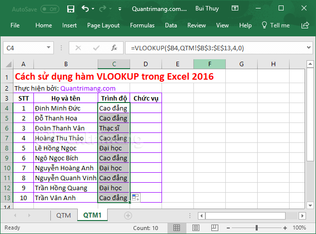 Picture 16 of VLOOKUP function: How to use it and specific examples