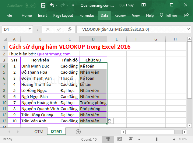 Picture 18 of VLOOKUP function: How to use it and specific examples