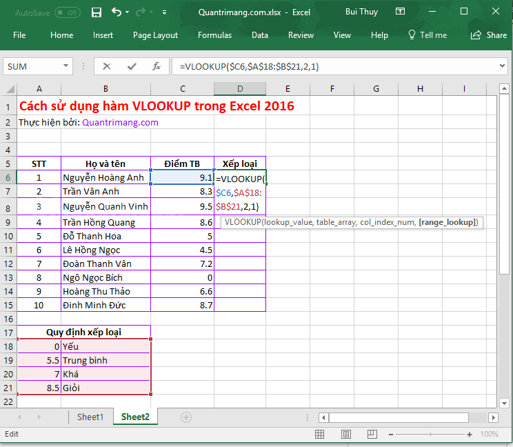 Picture 3 of VLOOKUP function: How to use it and specific examples