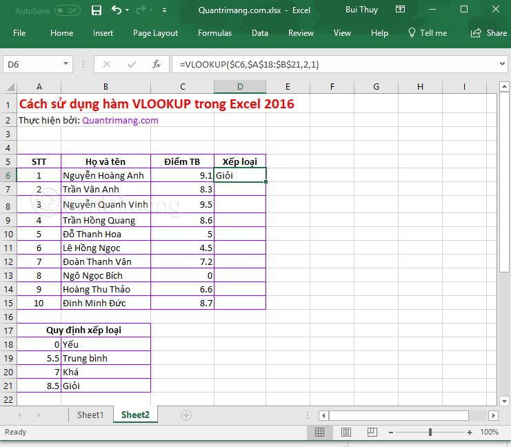 Picture 4 of VLOOKUP function: How to use it and specific examples